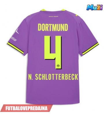 Lacne Muži Futbalové dres Borussia Dortmund Nico Schlotterbeck #4 2026-27 Krátky Rukáv - Tretina